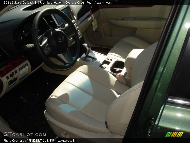Cypress Green Pearl / Warm Ivory 2011 Subaru Outback 3.6R Limited Wagon