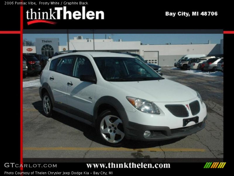 Frosty White / Graphite Black 2006 Pontiac Vibe