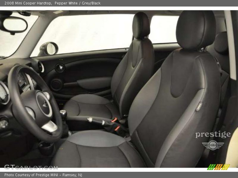 Pepper White / Grey/Black 2008 Mini Cooper Hardtop