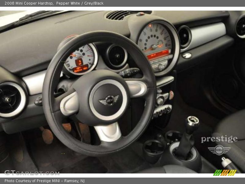 Pepper White / Grey/Black 2008 Mini Cooper Hardtop