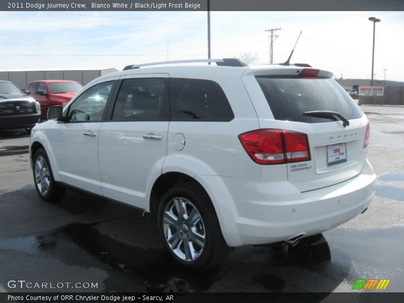 Bianco White / Black/Light Frost Beige 2011 Dodge Journey Crew