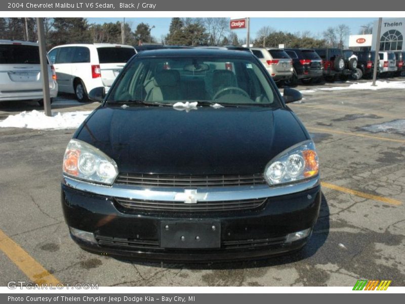 Black / Gray 2004 Chevrolet Malibu LT V6 Sedan