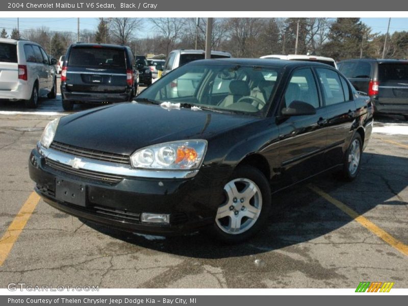 Black / Gray 2004 Chevrolet Malibu LT V6 Sedan