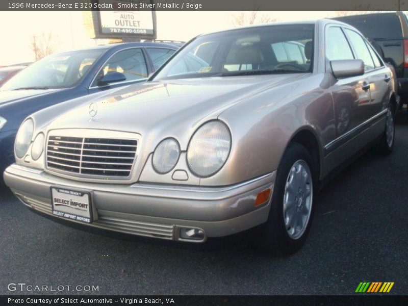 Smoke Silver Metallic / Beige 1996 Mercedes-Benz E 320 Sedan
