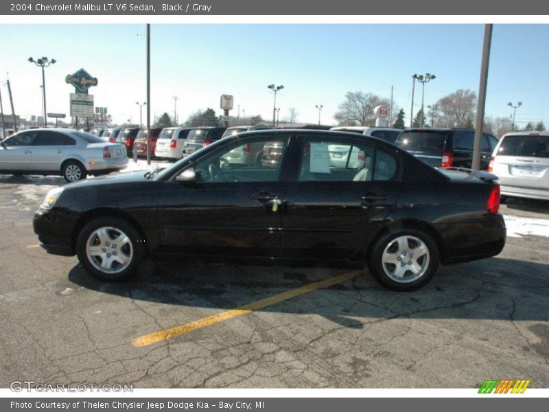 Black / Gray 2004 Chevrolet Malibu LT V6 Sedan