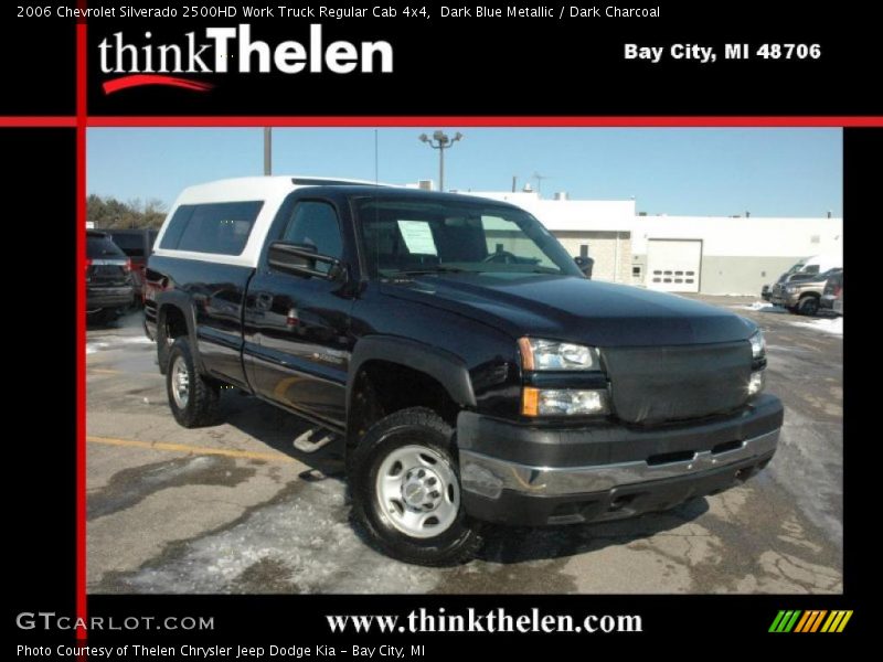 Dark Blue Metallic / Dark Charcoal 2006 Chevrolet Silverado 2500HD Work Truck Regular Cab 4x4