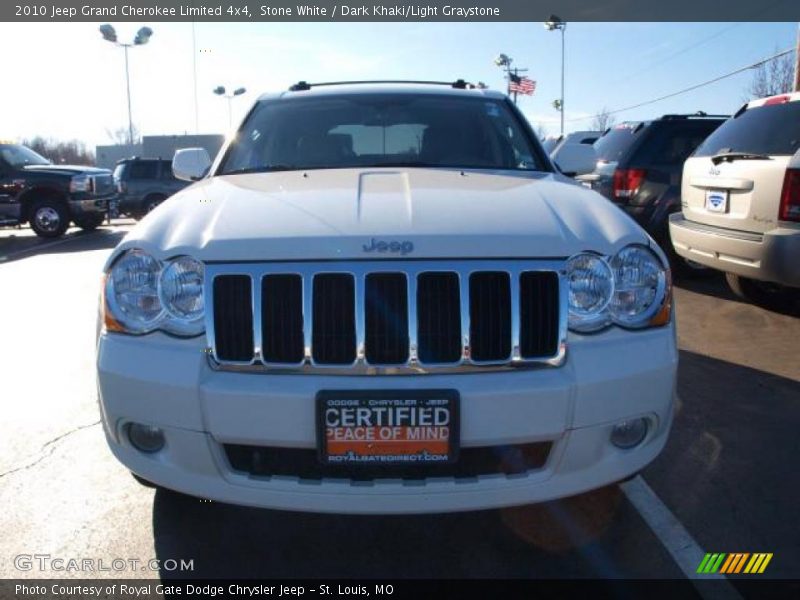 Stone White / Dark Khaki/Light Graystone 2010 Jeep Grand Cherokee Limited 4x4