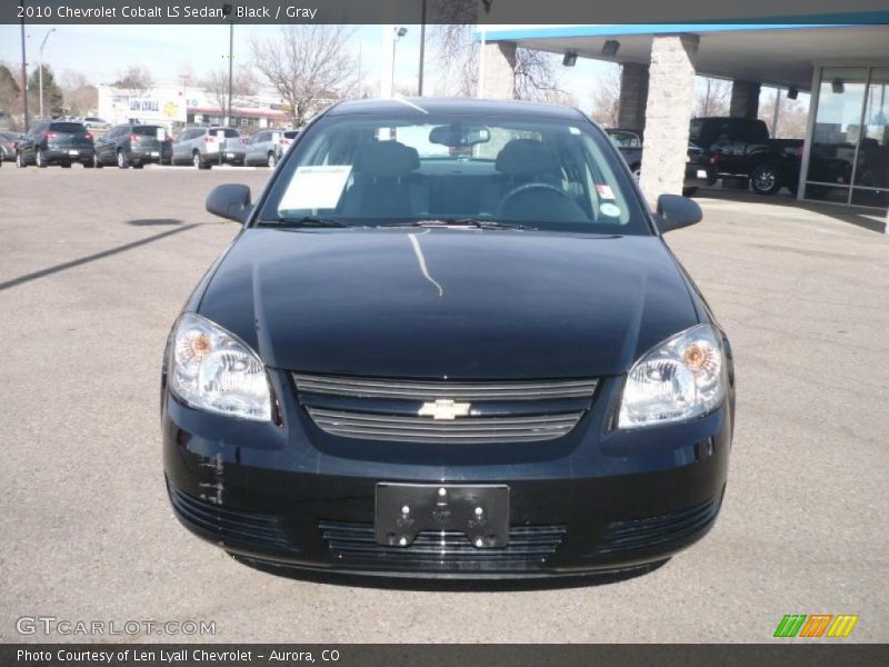 Black / Gray 2010 Chevrolet Cobalt LS Sedan