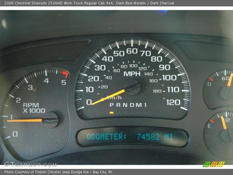 Dark Blue Metallic / Dark Charcoal 2006 Chevrolet Silverado 2500HD Work Truck Regular Cab 4x4
