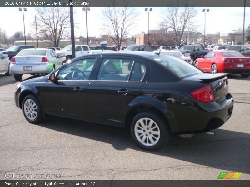 Black / Gray 2010 Chevrolet Cobalt LS Sedan