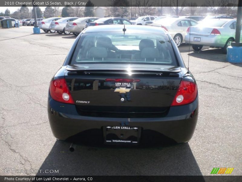 Black / Gray 2010 Chevrolet Cobalt LS Sedan
