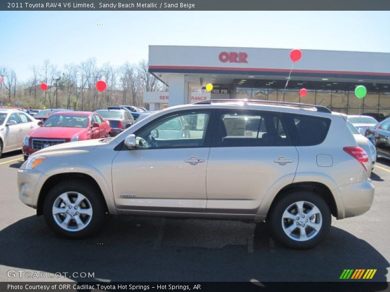 Sandy Beach Metallic / Sand Beige 2011 Toyota RAV4 V6 Limited
