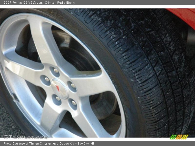 Crimson Red / Ebony 2007 Pontiac G6 V6 Sedan