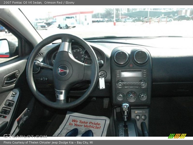 Crimson Red / Ebony 2007 Pontiac G6 V6 Sedan
