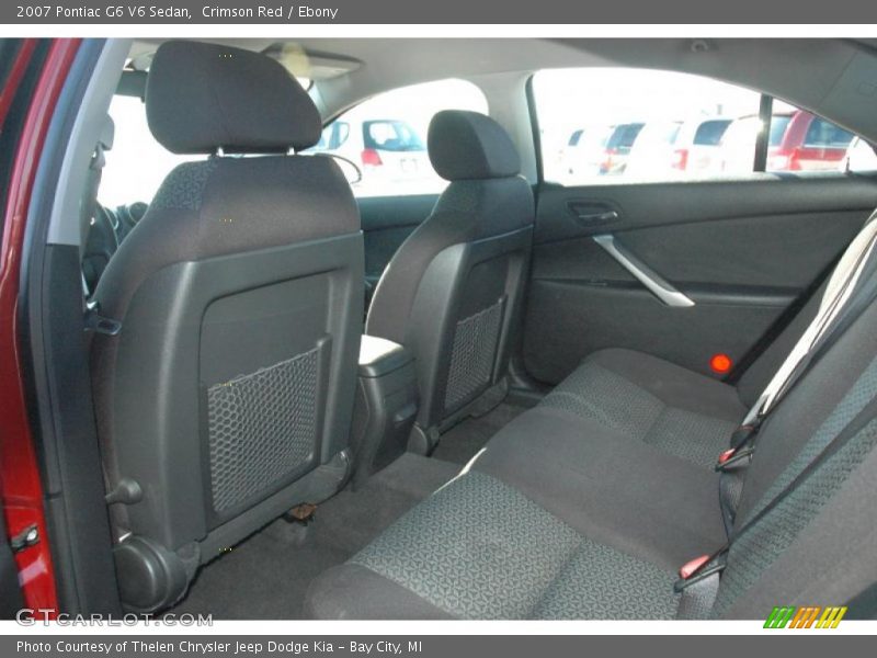 Crimson Red / Ebony 2007 Pontiac G6 V6 Sedan