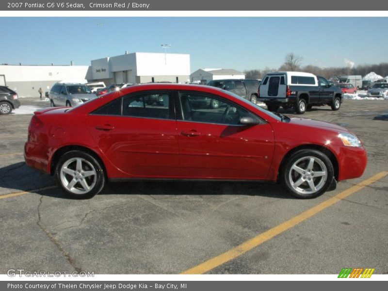 Crimson Red / Ebony 2007 Pontiac G6 V6 Sedan