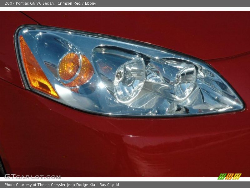 Crimson Red / Ebony 2007 Pontiac G6 V6 Sedan