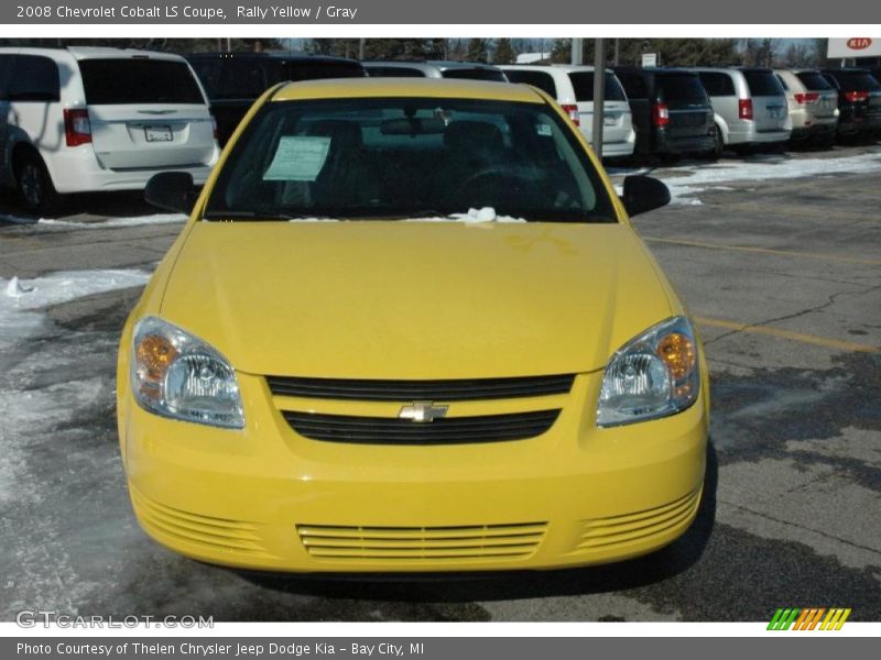 Rally Yellow / Gray 2008 Chevrolet Cobalt LS Coupe