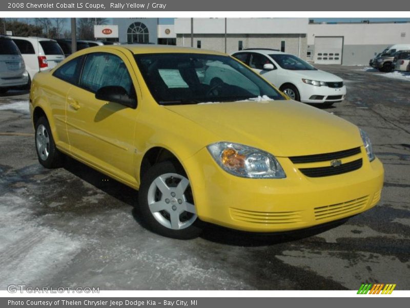 Rally Yellow / Gray 2008 Chevrolet Cobalt LS Coupe