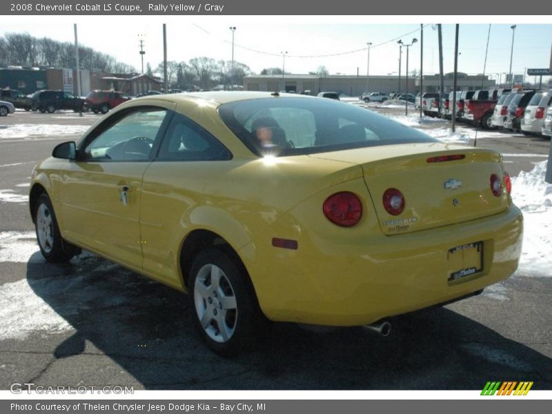 Rally Yellow / Gray 2008 Chevrolet Cobalt LS Coupe