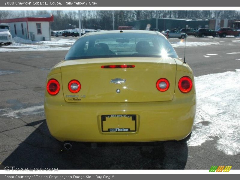 Rally Yellow / Gray 2008 Chevrolet Cobalt LS Coupe