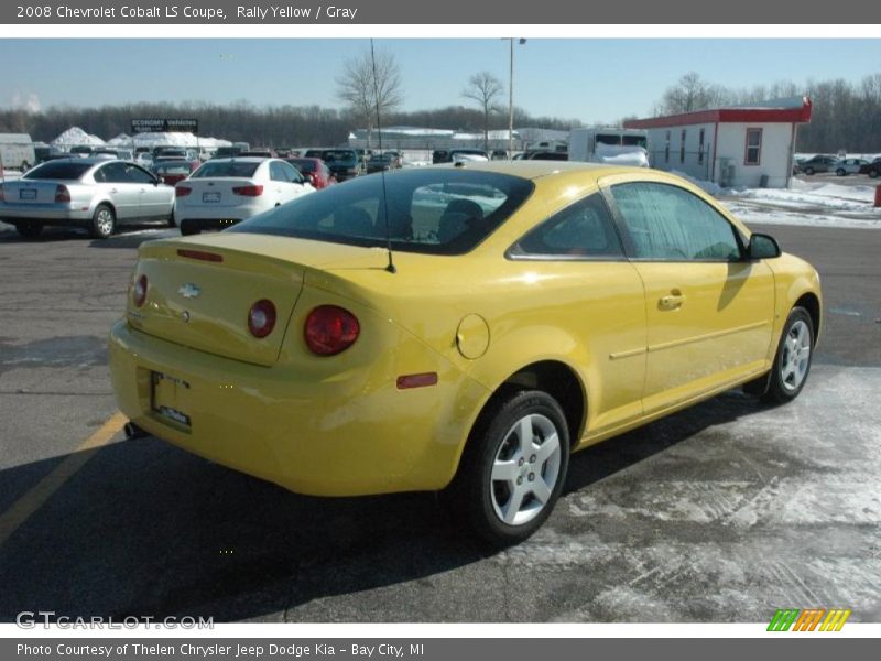 Rally Yellow / Gray 2008 Chevrolet Cobalt LS Coupe