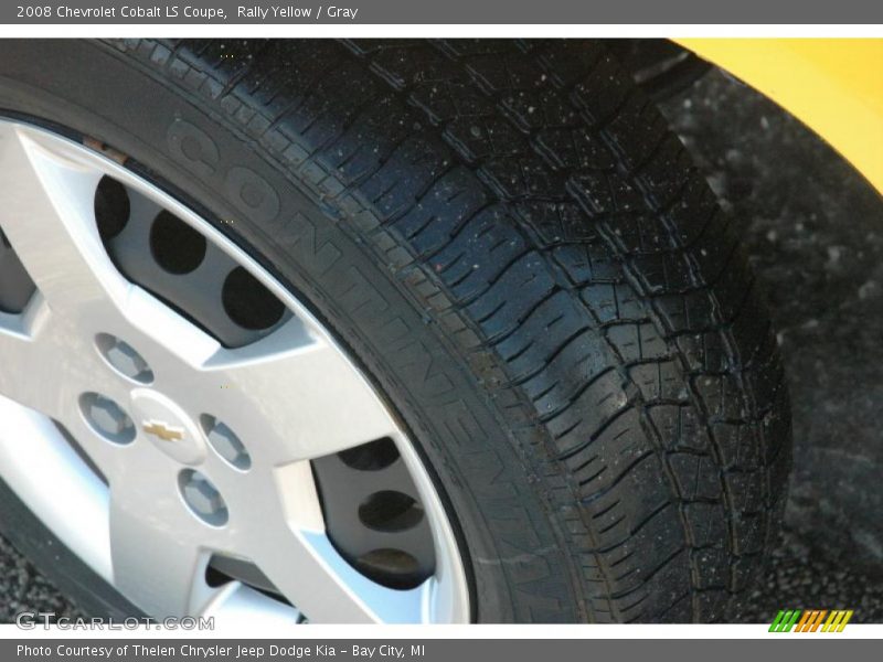 Rally Yellow / Gray 2008 Chevrolet Cobalt LS Coupe