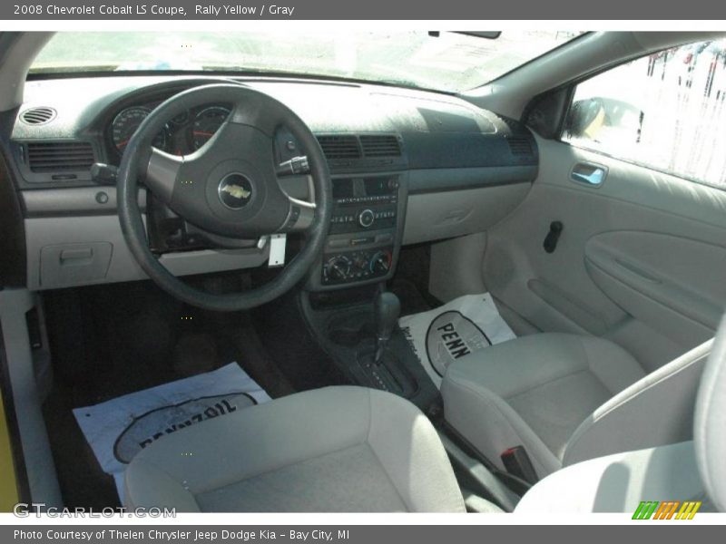 Rally Yellow / Gray 2008 Chevrolet Cobalt LS Coupe