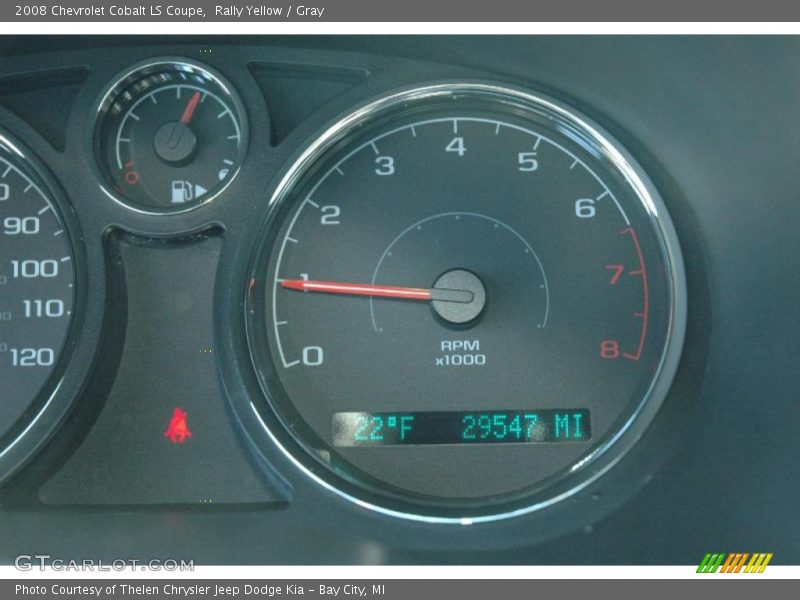 Rally Yellow / Gray 2008 Chevrolet Cobalt LS Coupe