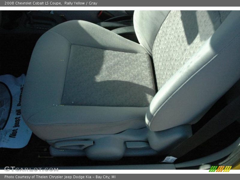 Rally Yellow / Gray 2008 Chevrolet Cobalt LS Coupe