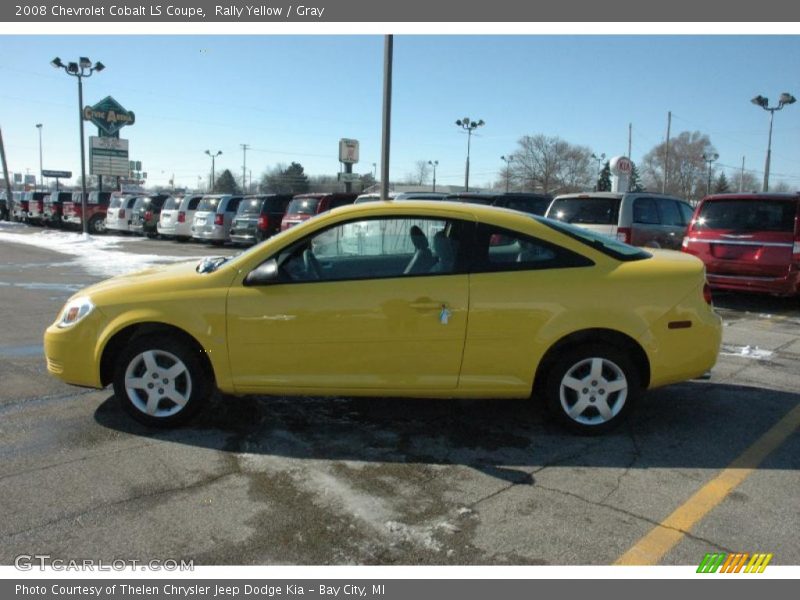 Rally Yellow / Gray 2008 Chevrolet Cobalt LS Coupe