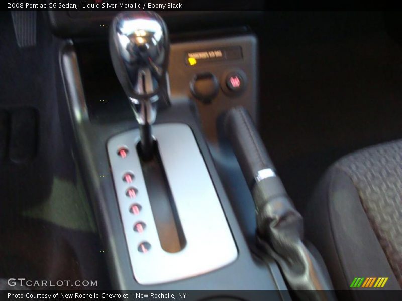 Liquid Silver Metallic / Ebony Black 2008 Pontiac G6 Sedan