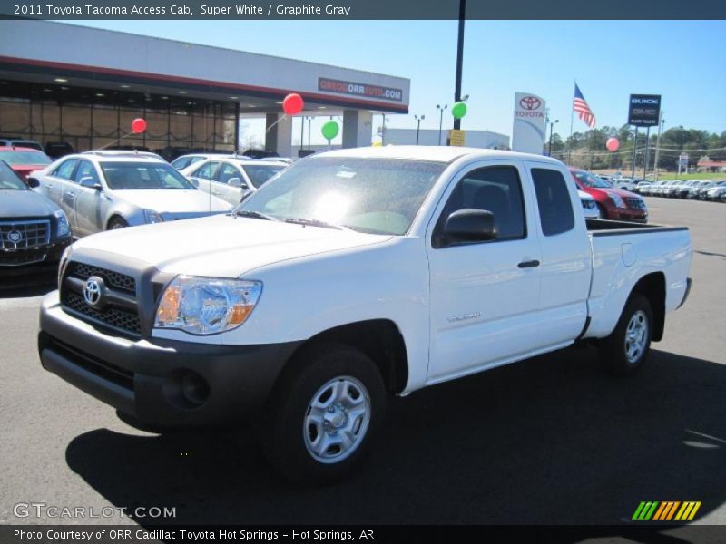 Super White / Graphite Gray 2011 Toyota Tacoma Access Cab
