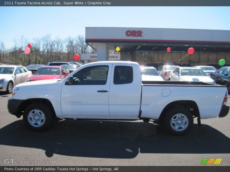Super White / Graphite Gray 2011 Toyota Tacoma Access Cab