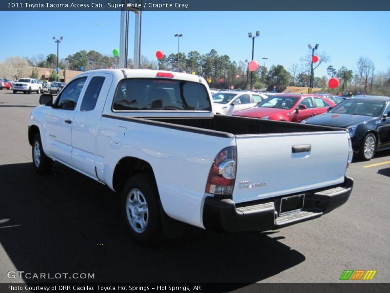 Super White / Graphite Gray 2011 Toyota Tacoma Access Cab