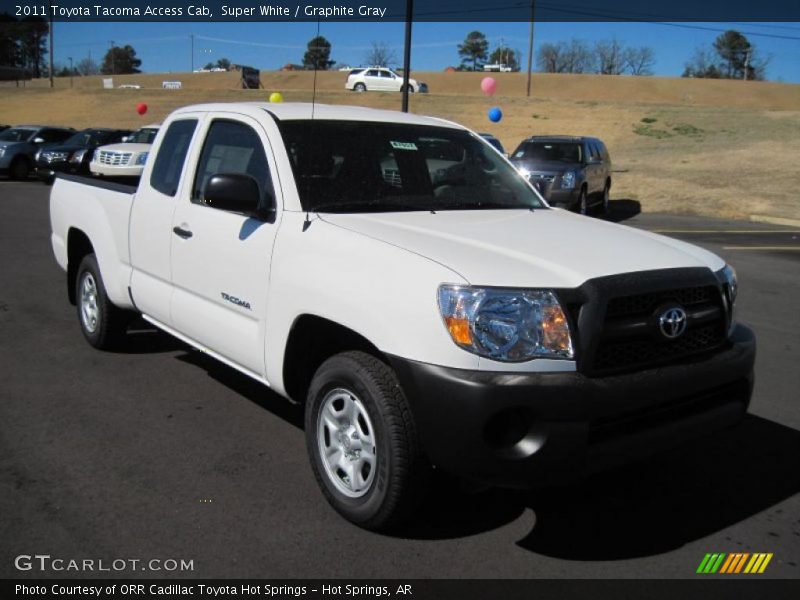 Super White / Graphite Gray 2011 Toyota Tacoma Access Cab