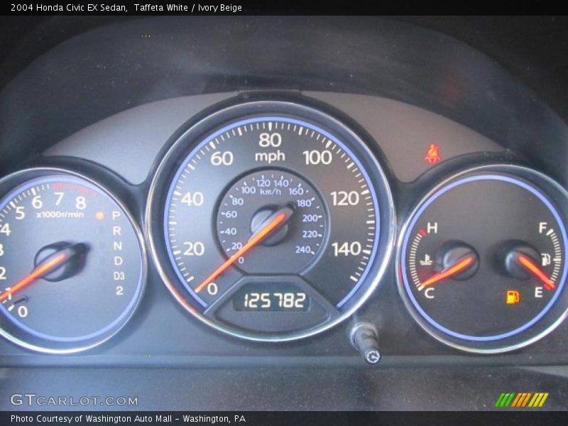 Taffeta White / Ivory Beige 2004 Honda Civic EX Sedan