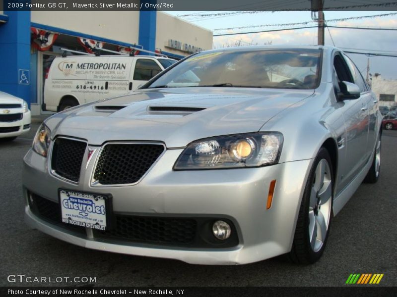 Maverick Silver Metallic / Onyx/Red 2009 Pontiac G8 GT