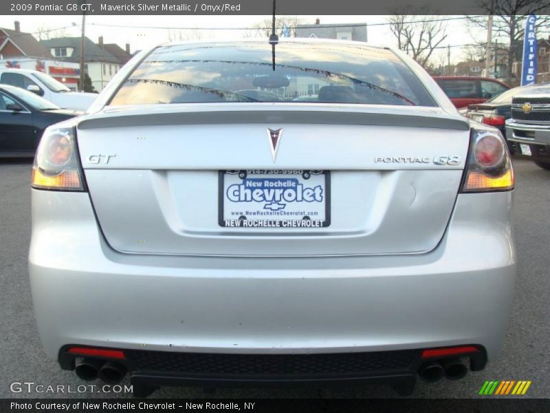 Maverick Silver Metallic / Onyx/Red 2009 Pontiac G8 GT