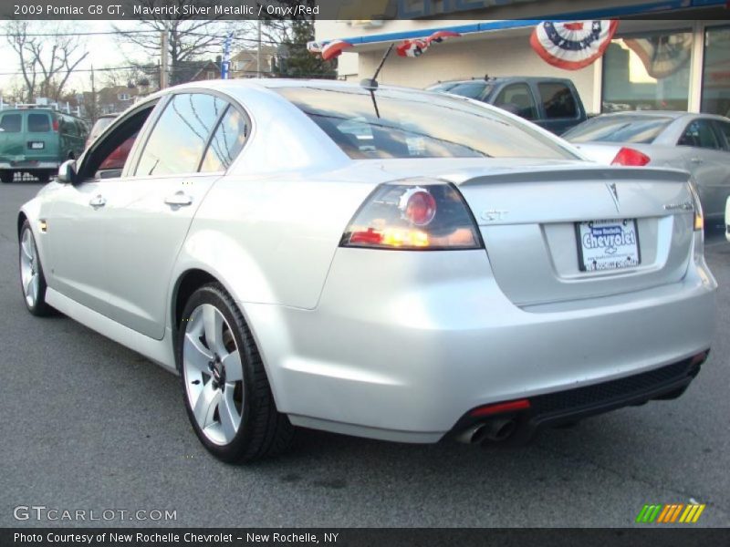 Maverick Silver Metallic / Onyx/Red 2009 Pontiac G8 GT