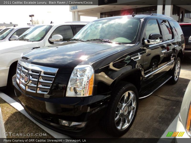 Black Raven / Cashmere/Cocoa 2011 Cadillac Escalade Luxury