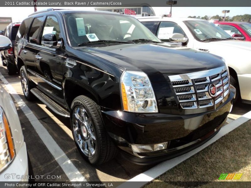 Black Raven / Cashmere/Cocoa 2011 Cadillac Escalade Luxury