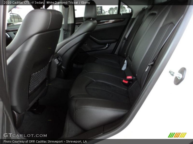 White Diamond Tricoat / Ebony 2010 Cadillac CTS -V Sedan