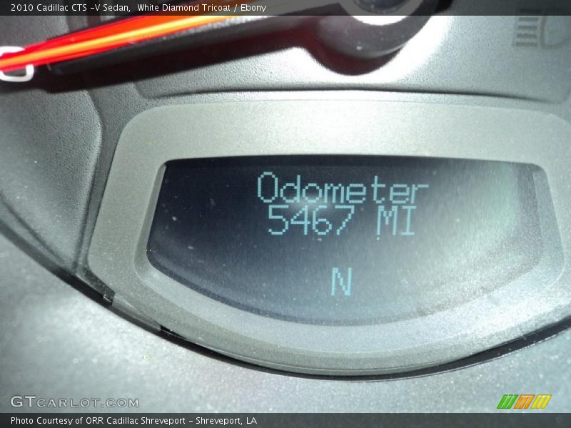 White Diamond Tricoat / Ebony 2010 Cadillac CTS -V Sedan