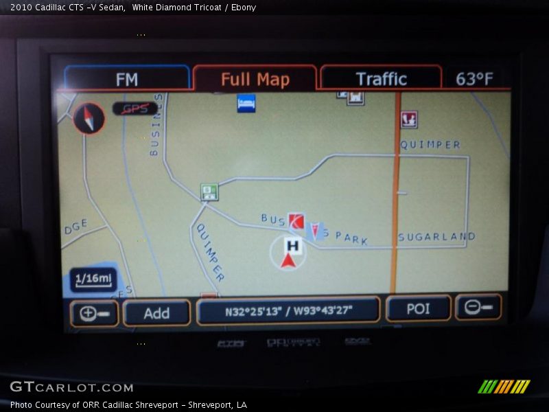 Navigation of 2010 CTS -V Sedan