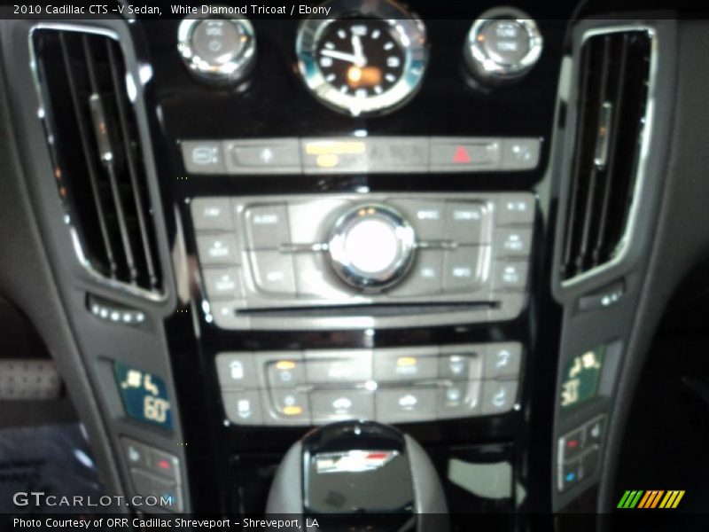 White Diamond Tricoat / Ebony 2010 Cadillac CTS -V Sedan