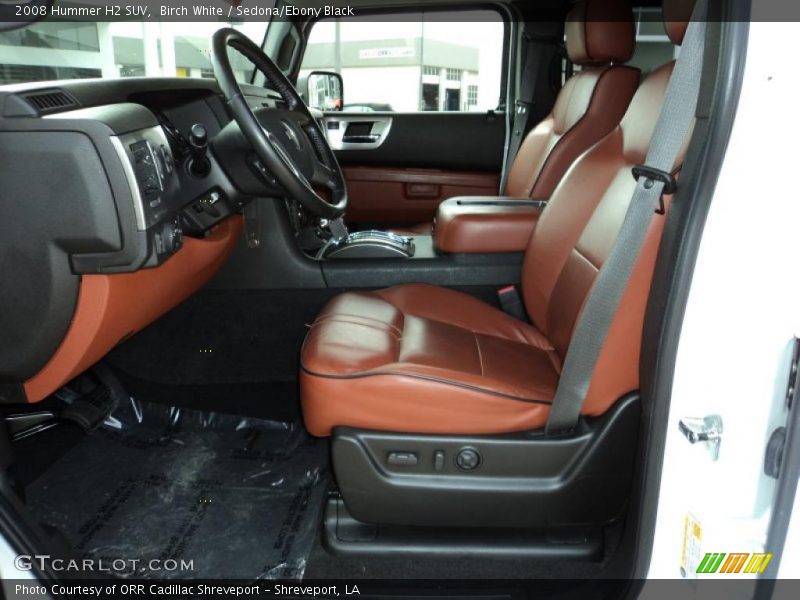  2008 H2 SUV Sedona/Ebony Black Interior