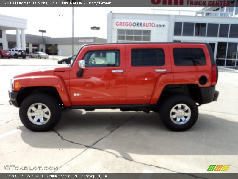 Solar Flare Metallic / Ebony/Pewter 2010 Hummer H3 Alpha
