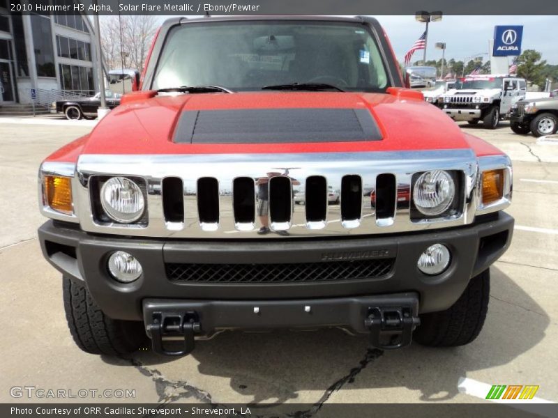 Solar Flare Metallic / Ebony/Pewter 2010 Hummer H3 Alpha