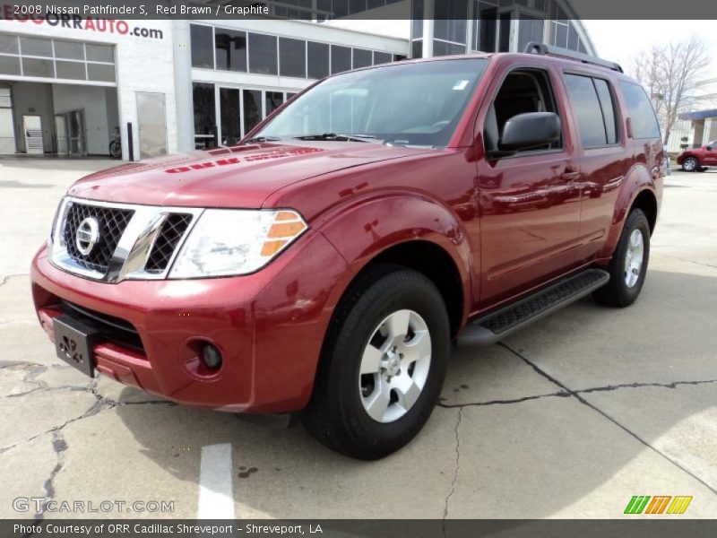 Red Brawn / Graphite 2008 Nissan Pathfinder S